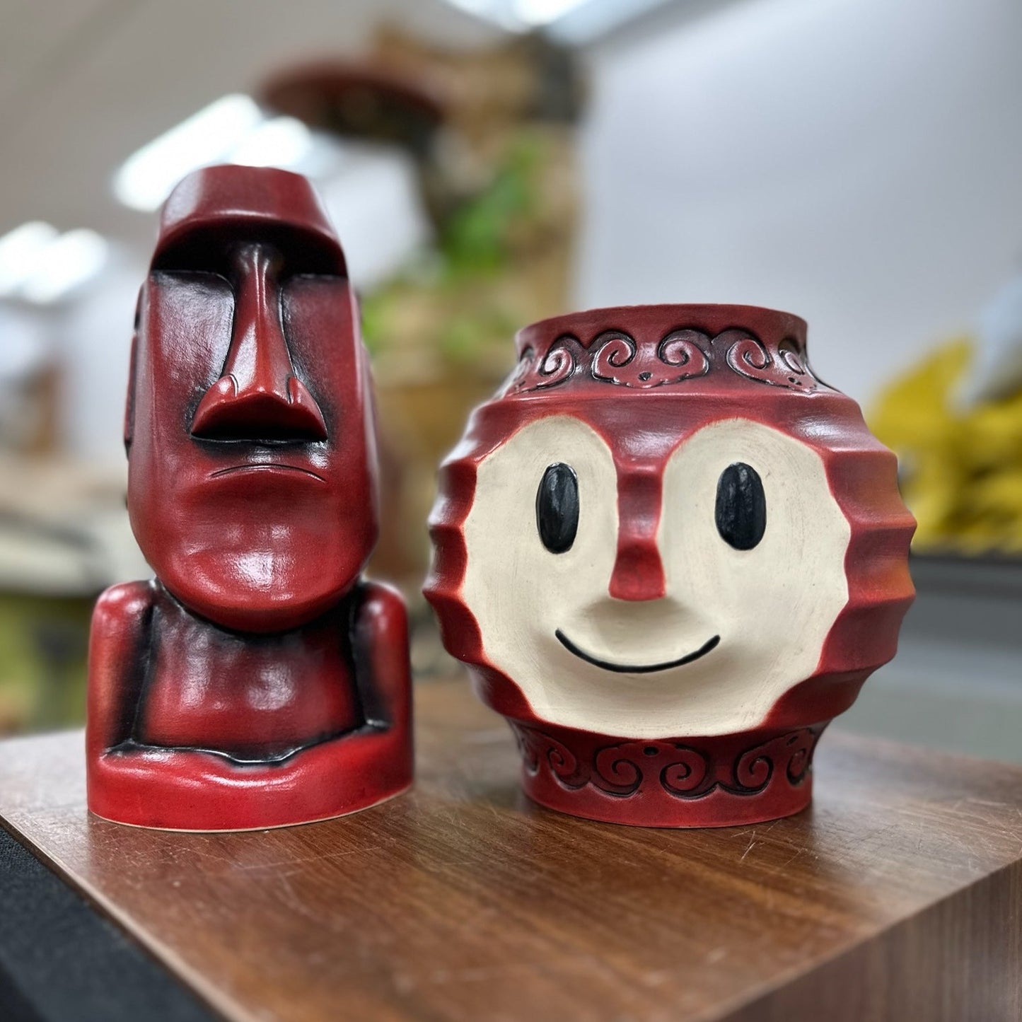 Red Moai Mug